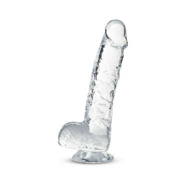 Blush Naturally Yours Crystalline 6 in. Dildo with Balls & Suction Cup Diamond