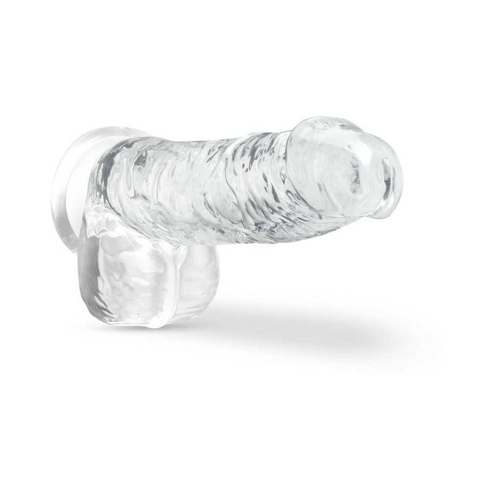 Blush Naturally Yours Crystalline 6 in. Dildo with Balls & Suction Cup Diamond