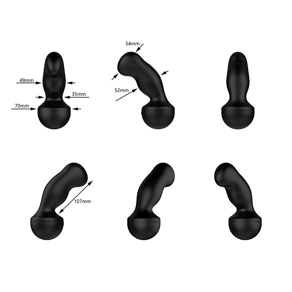 Nexus Gyro Vibe Extreme Hands-Free Vibrator Black