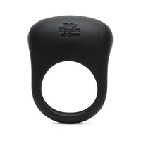 Fifty Shades of Grey Sensation Rechargeable Silicone Vibrating Love Ring Black