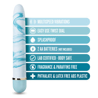 Blush The Collection Blueberry Haze Slimline Vibrator Blue