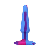 A-Play Groovy Silicone Anal Plug 5 in. Multi-Colored, Pink