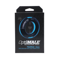 OptiMALE FlexiSteel Silicone, Metal Core Cock Ring 43 mm Black