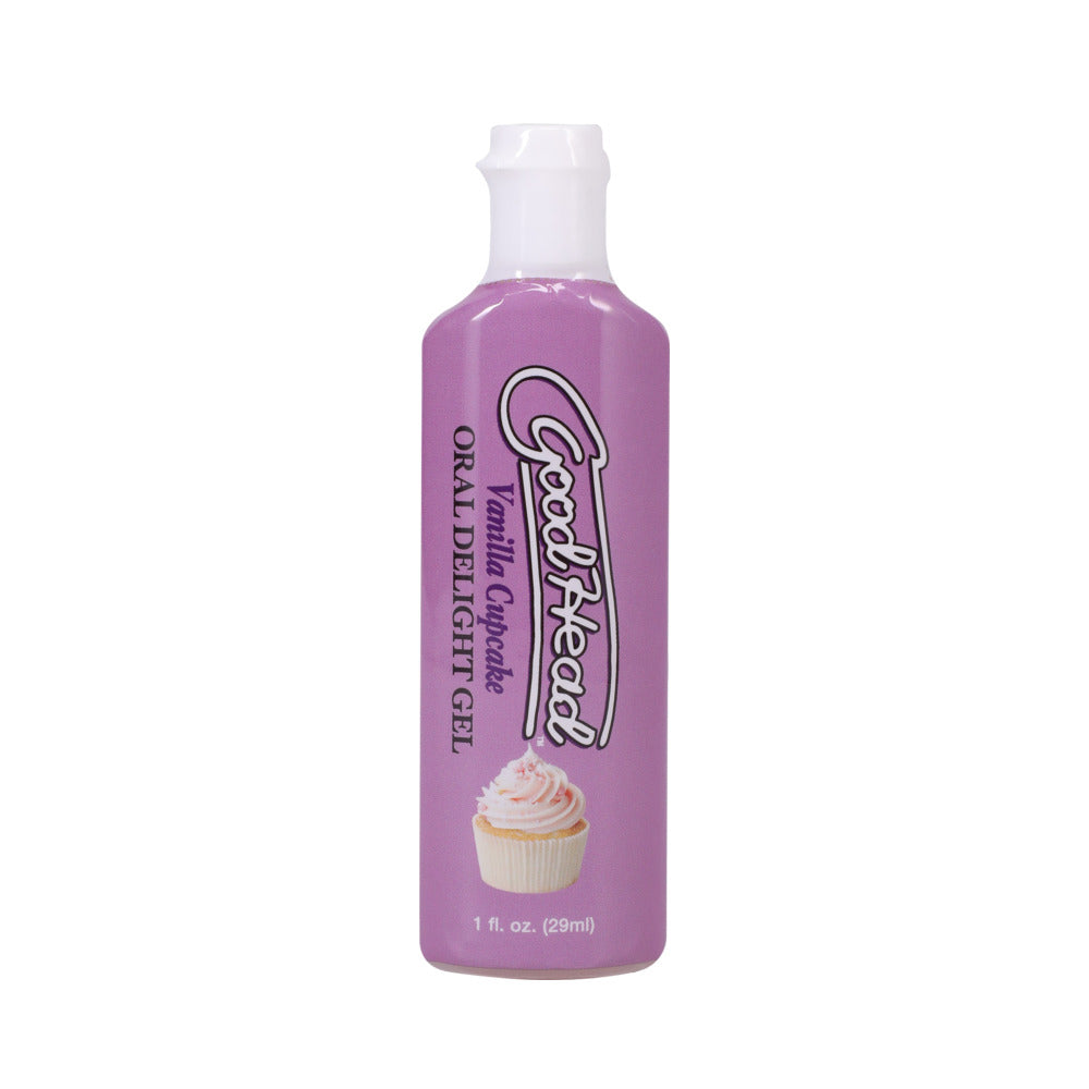 GoodHead Oral Delight Gel Cupcake 5 Pack 1 oz. Vanilla Cupcake, Devil's Food Cupcake, Strawberry Shortcake, Limoncello Cupcake, Red Velvet Cupcake