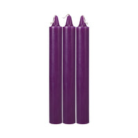 Japanese Drip Candles 3-Pack Purple