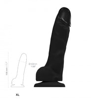 Strap-On-Me Realistic Collection Soft Realistic Dildo Black XL