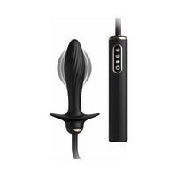 Pipedream Anal Fantasy Elite Collection Rechargeable Silicone Auto-Throb Inflatable Vibrating Plug Black