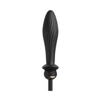 Pipedream Anal Fantasy Elite Collection Rechargeable Silicone Auto-Throb Inflatable Vibrating Plug Black