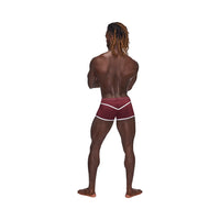 Male Power Sport Mesh Sport Mini Short Burgundy XL