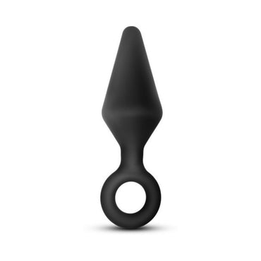 Blush Anal Adventures Platinum Silicone Loop Plug Large Black