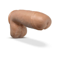 Blush Au Naturel Huge 10 in. Posable Dual Density Dildo with Balls & Suction Cup Tan