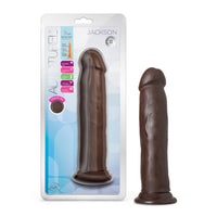 Blush Au Naturel Jackson 9 in. Posable Dual Density Dildo with Suction Cup Brown