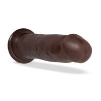 Blush Au Naturel Jackson 9 in. Posable Dual Density Dildo with Suction Cup Brown