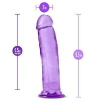 Blush B Yours Plus Thrill n' Drill 9 in. Dildo with Suction Cup Purple