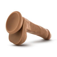 Blush Dr. Skin Plus Realistic 6 in. Triple Density Posable Dildo with Balls & Suction Cup Tan