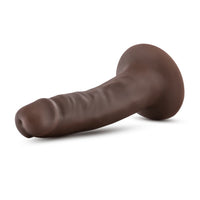 Blush Dr. Skin Plus Realistic 5 in. Triple Density Posable Dildo with Suction Cup Brown