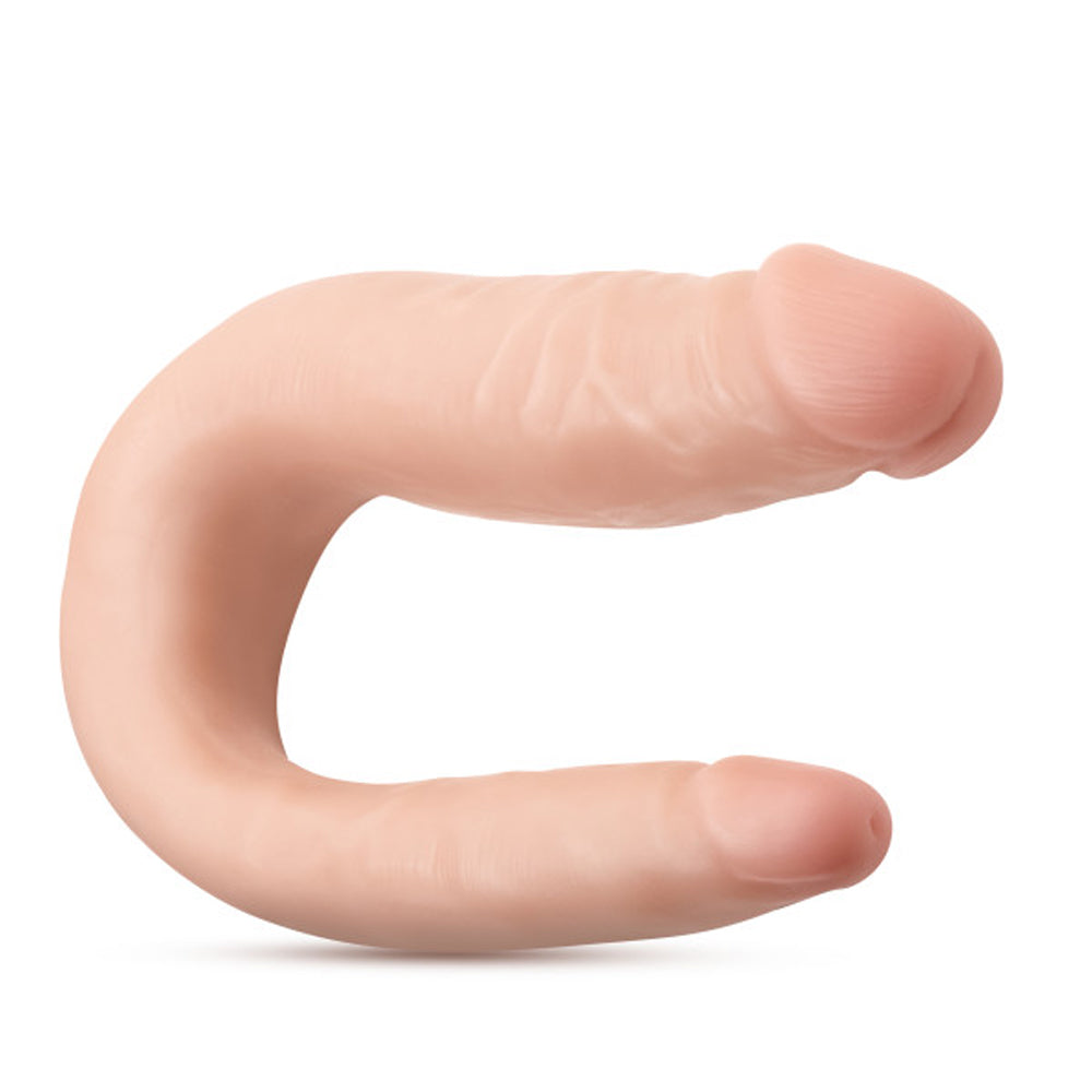 Blush Dr. Skin Silicone Dr. Double Realistic 12 in. Dual-Ended Dildo Beige