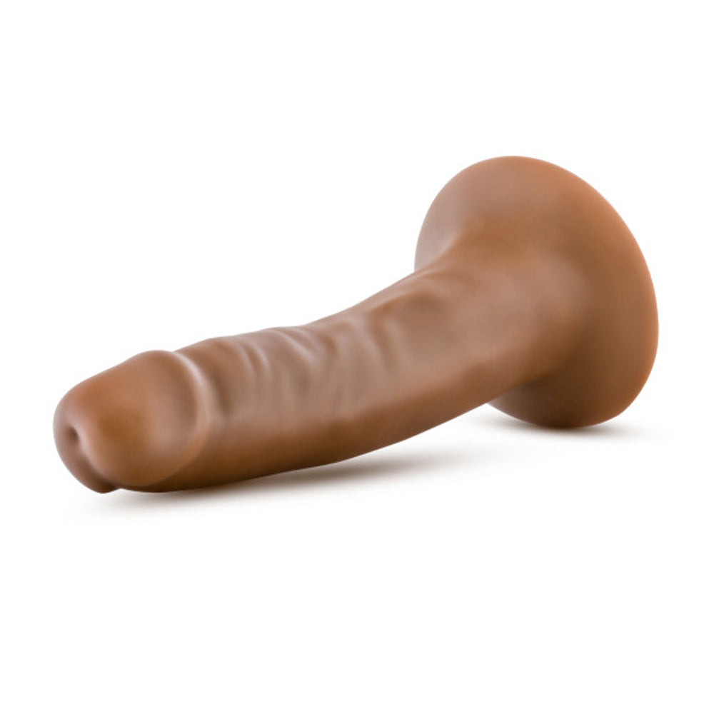 Blush Dr. Skin Silicone Dr. Lucas Realistic 5 in. Posable Dildo with Suction Cup Tan