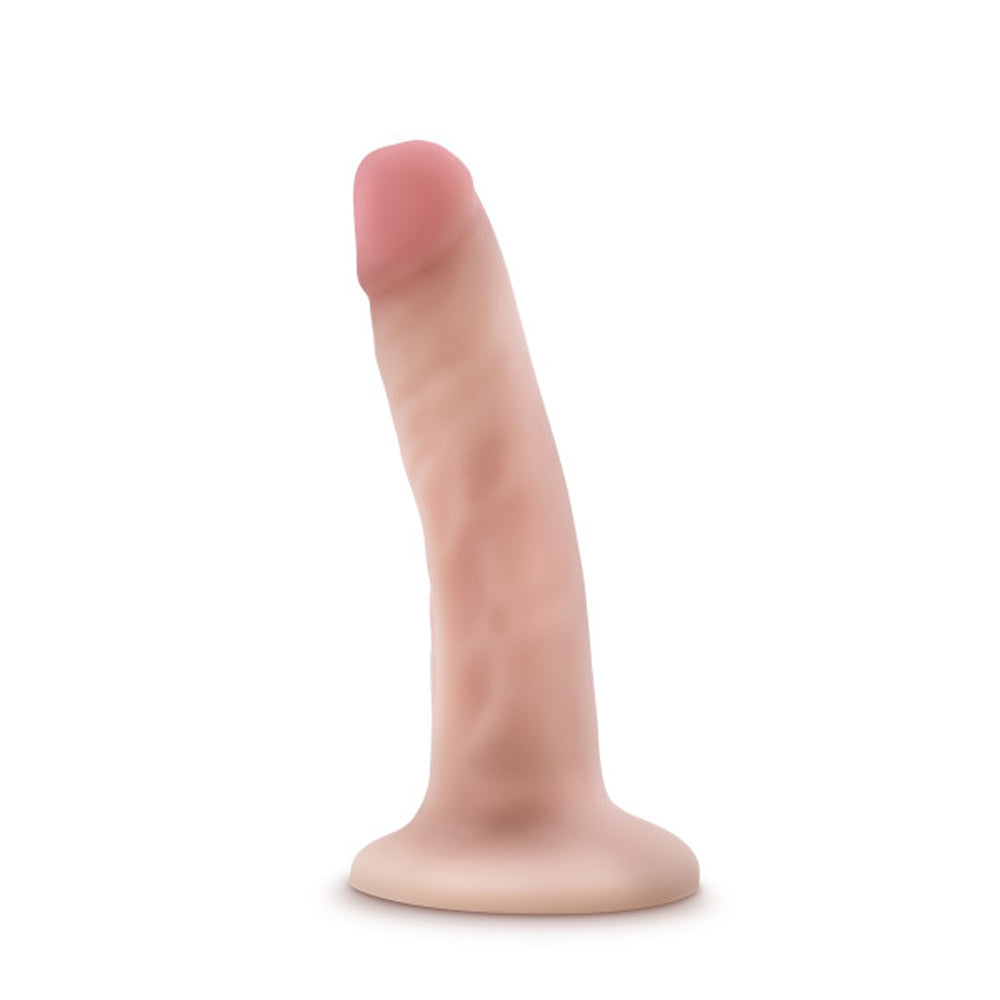 Blush Dr. Skin Silicone Dr. Lucas Realistic 5 in. Posable Dildo with Suction Cup Beige