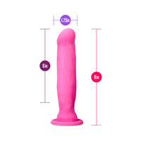 Blush Impressions Havana Rechargeable Remote-Controlled Silicone 8 in. Thumping Dildo with Suction Cup Pink