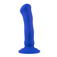 Blush Impressions Santorini Rechargeable Silicone 6.5 in. Vibrating Dildo with Suction Cup Blue