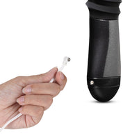 Blush Temptasia Lazarus Rechargeable 10 in. Silicone Thrusting Dildo Black