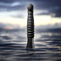 Blush Temptasia Lazarus Rechargeable 10 in. Silicone Thrusting Dildo Black