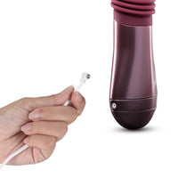 Blush Temptasia Trixie Rechargeable 10 in. Silicone Thrusting Dildo Wine