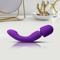 Blush Wellness Dual Sense Rechargeable Silicone Dual Ended G-Spot & Wand Vibrator Purple