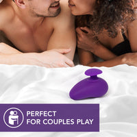 Blush Wellness Palm Sense Rechargeable Silicone Vibrator Purple