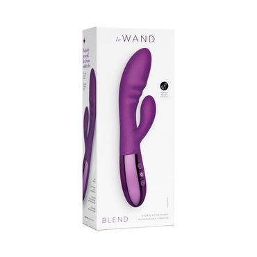 Le Wand Blend Rechargeable Double-Motor Silicone Rabbit Vibrator Dark Cherry