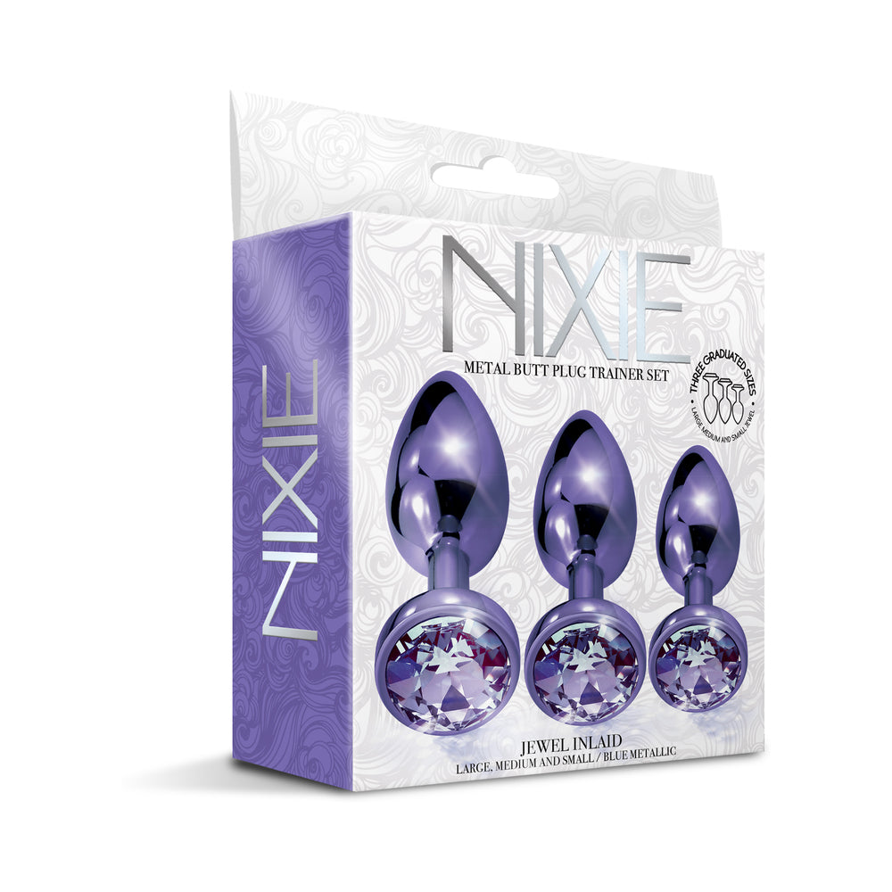 Nixie Metal Butt Plug†Trainer†Set 3-Piece Purple Metallic