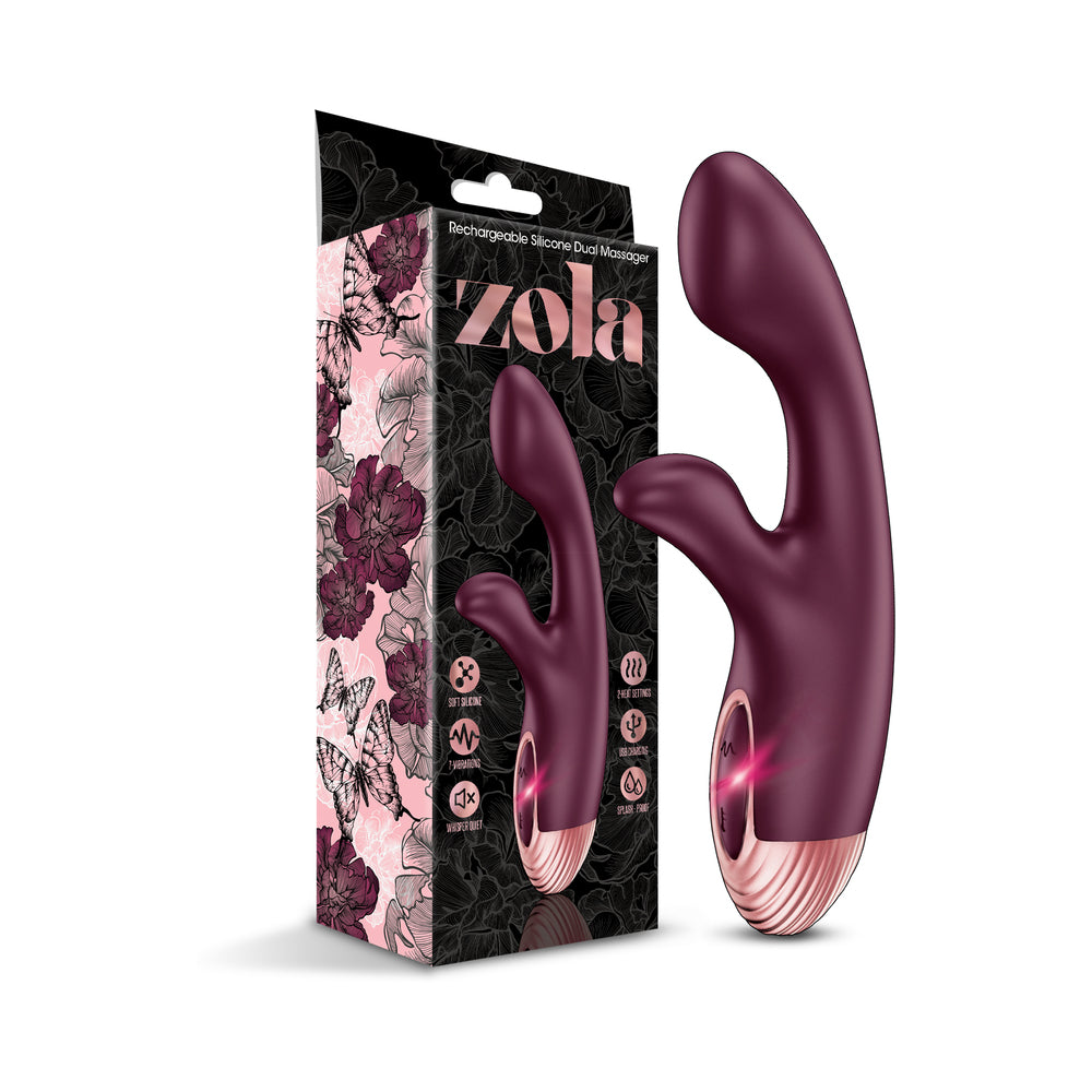 Zola Rechargeable Silicone Dual Massager