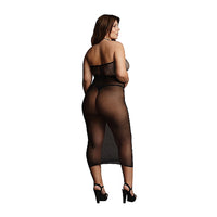 Shots Le Desir High-Neck Dress Black Queen Size