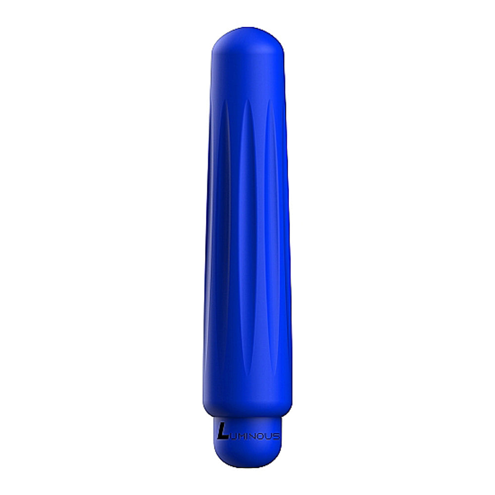 Luminous Delia 10-Speed Bullet Vibrator With Silicone Sleeve Royal Blue