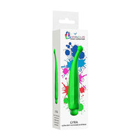 Luminous Lyra 10-Speed Bullet Vibrator With Silicone Pinpoint Sleeve Green