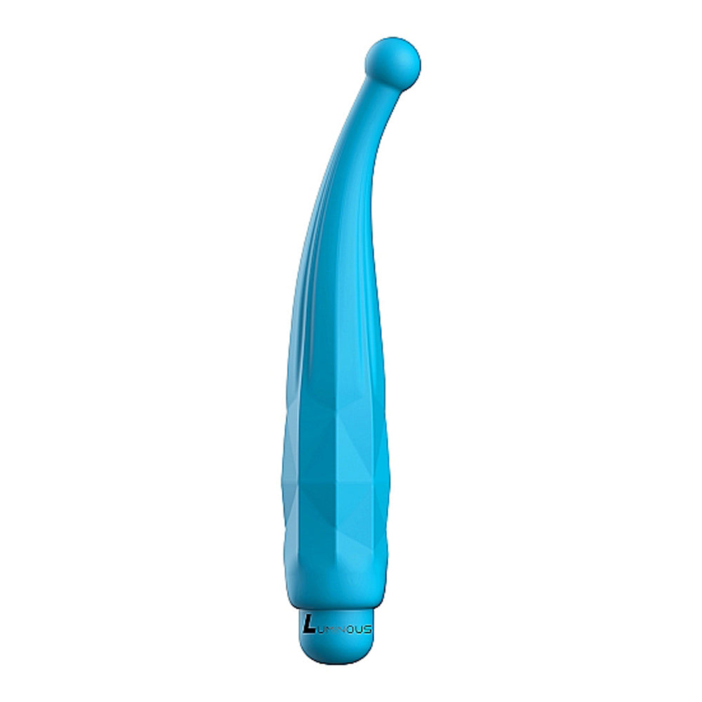 Luminous Lyra 10-Speed Bullet Vibrator With Silicone Pinpoint Sleeve Turquoise