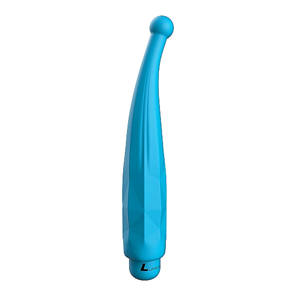 Luminous Lyra 10-Speed Bullet Vibrator With Silicone Pinpoint Sleeve Turquoise