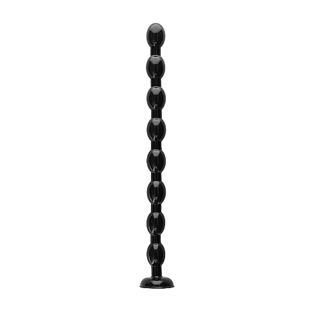 Ouch! Ass 19.5 in. Beaded Snake Dildo Black