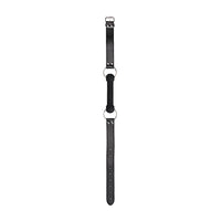 Ouch! Black & White Silicone Bit Gag With Adjustable Bonded Leather Straps Black
