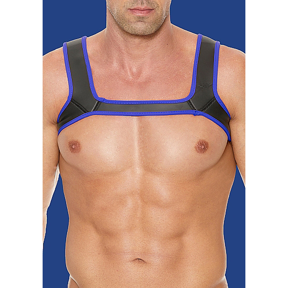Ouch! Puppy Play Neoprene Harness Blue S/M