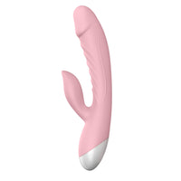 Luv Inc Rv20 Rabbit Vibrator Rechargeable Silicone Dual Stimulator Pink