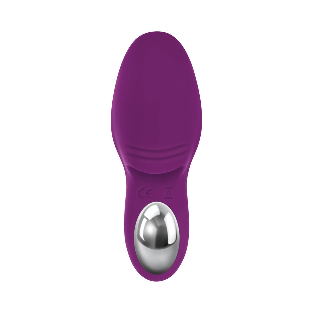 Evolved Sucker For You Rechargeable Silicone Suction Finger Vibrator Purple