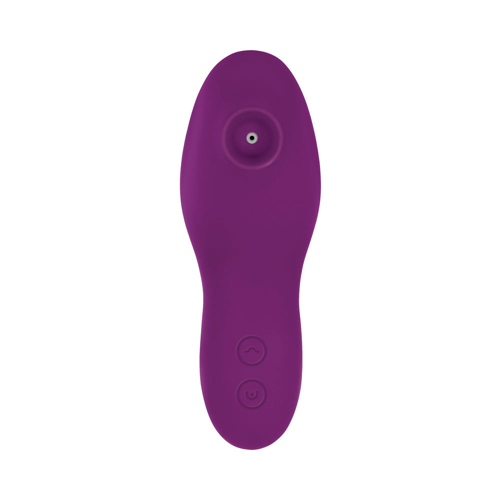 Evolved Sucker For You Rechargeable Silicone Suction Finger Vibrator Purple