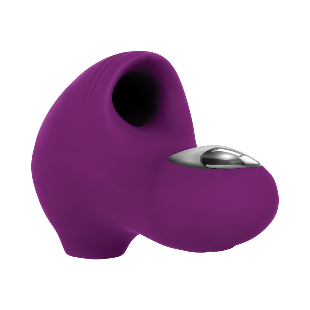 Evolved Sucker For You Rechargeable Silicone Suction Finger Vibrator Purple