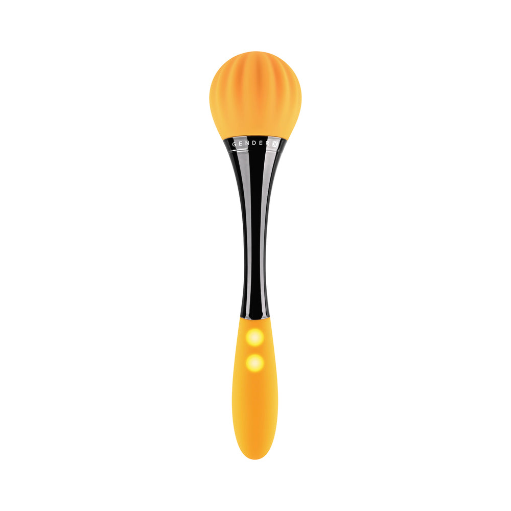 Gender X Sunflower Rechargeable Dual-Ended Silicone Wand Vibrator Yellow