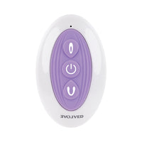 Evolved Petite Tickler Rechargeable Remote-Controlled Silicone Dual Stimulator Purple