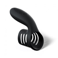 Love to Love We Ring Rechargable Silicone Vibrating Sleeve Cockring Black Onyx