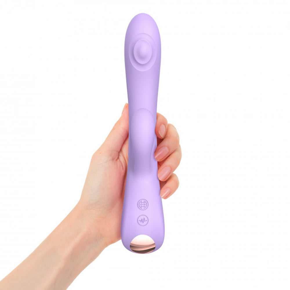 Love to Love Bunny & Clyde Rechargeable Tapping Rabbit Silicone Vibrator Viva Mauve