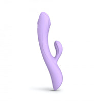 Love to Love Bunny & Clyde Rechargeable Tapping Rabbit Silicone Vibrator Viva Mauve